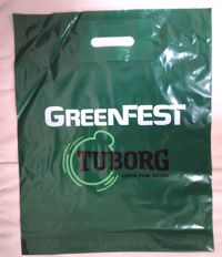 Полиэтиленовый пакет с логотипом Greenfest